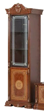 Грация Витрина 1-но дверная Левая Орех-0